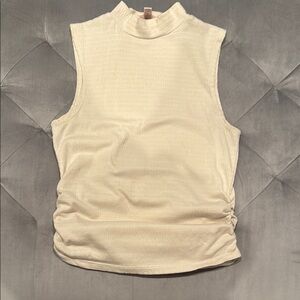 Sleeveless Cream Top